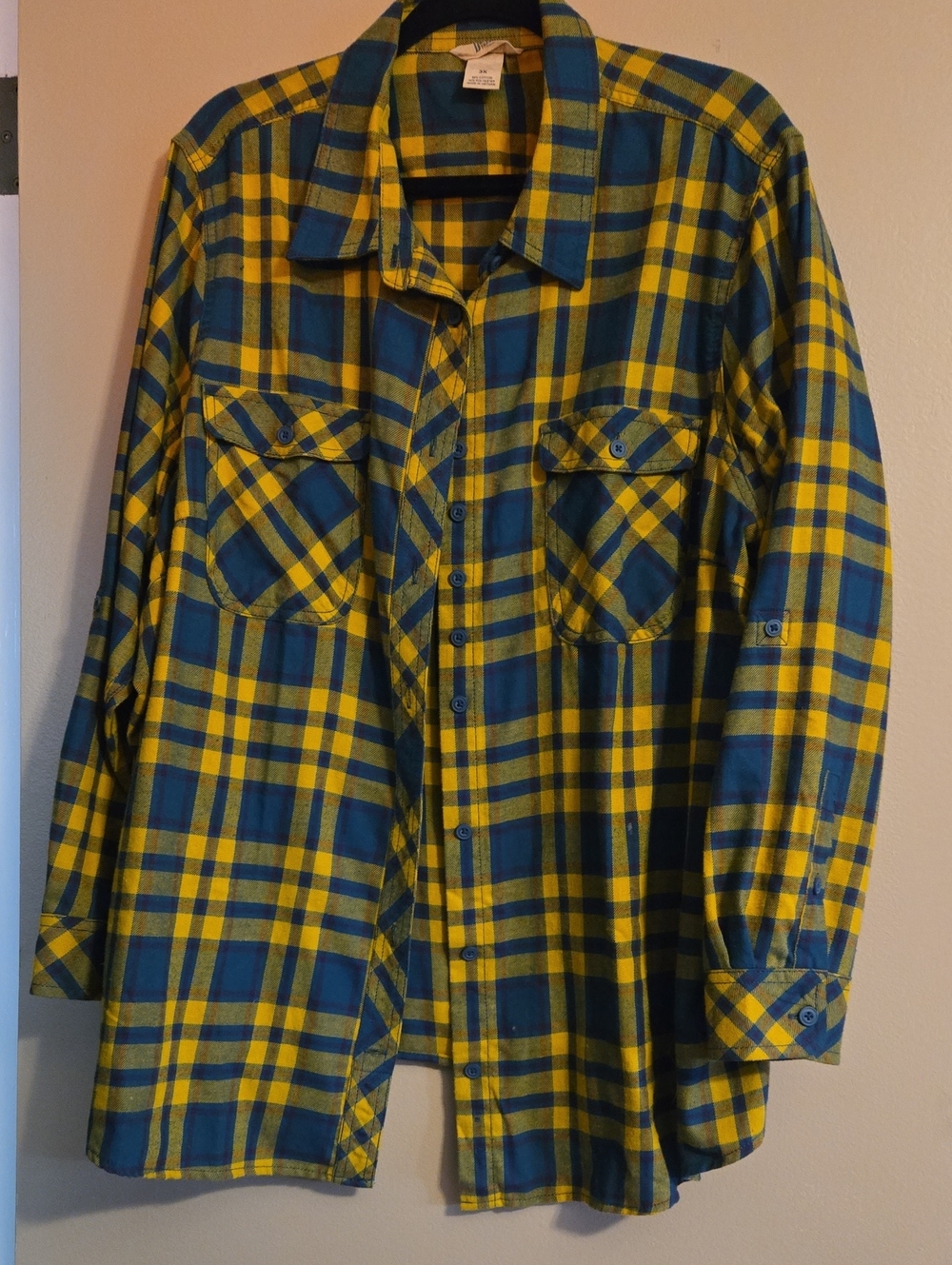 Duluth Trading Plaid Long-Sleeve Flanel Shirt